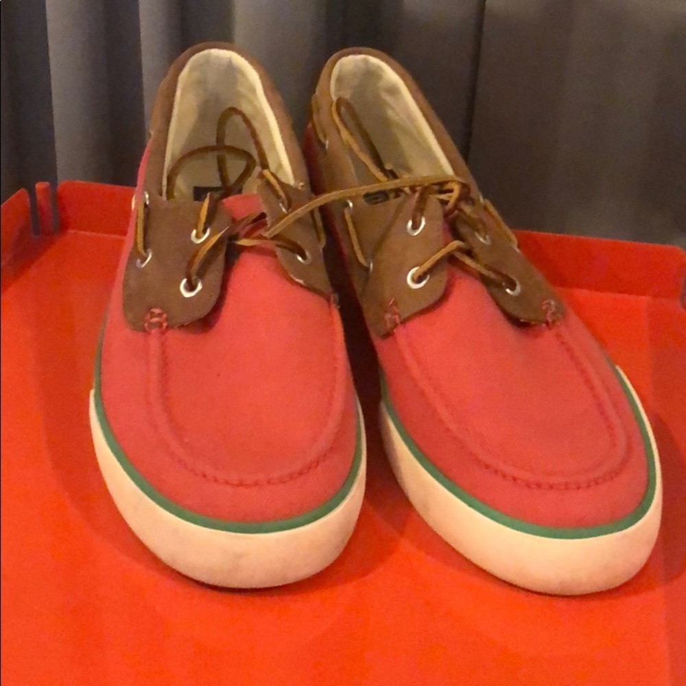 Polo Ralph Lauren pink deck shoes sz11